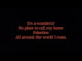 Palestine with lyrics