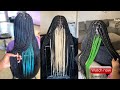 Simple Easy Peekaboo knotless braids color inspo| Simple summer 2022 hairstyles