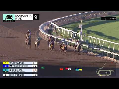 Brookys Gal wins Race 9 on Saturday, January 10 at Santa Anita Park