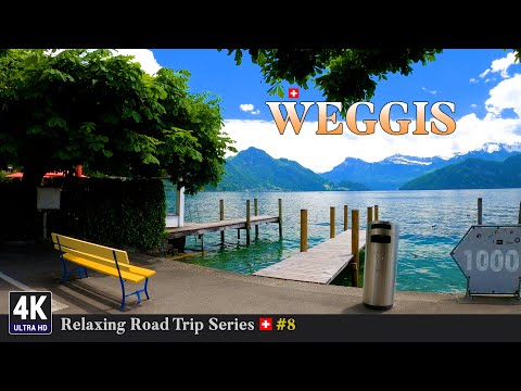 Relaxing Road Trip Series in Switzerland 🇨🇭 Ep#8 - Scenic City Drive From Lucerne To Weggis Luzern