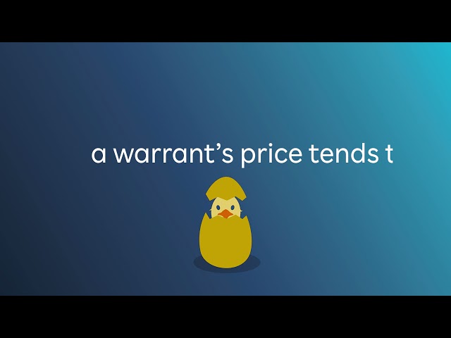 Educational Video - Warrant Trading