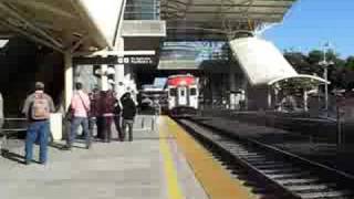 preview picture of video 'Caltrain #275 at Millbrae at 75 MPH!'
