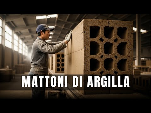 COME si FANNO i MATTONI di ARGILLA 🧱 | COME si PRODUCONO i MATTONI FORATI
