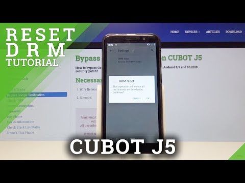 How to Reset DRM in CUBOT J5 - Erase Licenses