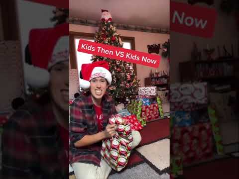 Kids Opening Gifts Then VS Now!