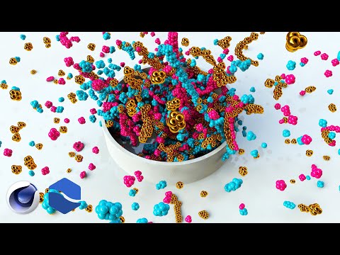 Cinema 4D RealFLow Tutorial Cute Particle Animation
