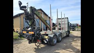 Truk pengangkut kayu Scania R620 - V-8 Engine - manual - 6x4 - Full spring - Crane ! | Gambar 5 - Autoline