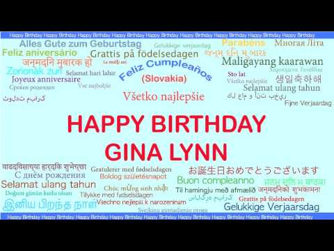 GinaLynn   Languages Idiomas - Happy Birthday