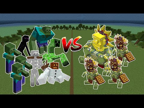BARAKO, THE SUN CHIEF VS MUTANT BEASTS WITH MOB ARMIES - MINECRAFT MOB BATTLE