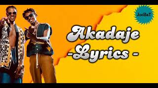 Alvin smith - Akadaje (Lyric video) ft Juno kizigenza