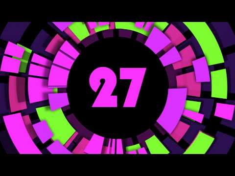 1 min Countdown Timer ( v 276 ) circle clock with sound effects and voice HD 4k