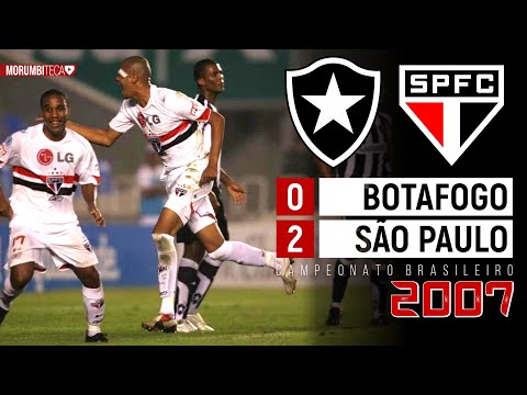 Botafogo 0x2 São Paulo - 2007 - Alex Silva, Leandro and the victory in the clash of leaders at Ma...
