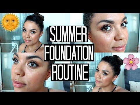 Summer Foundation Routine: Oily Skin, Freckles & GLOW! | samantha Video