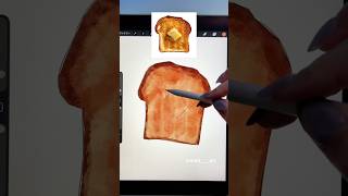 【イラスト】トースト🍞アプリはprocreateです！#イラスト #art #procreate #drawing #illustration #shorts