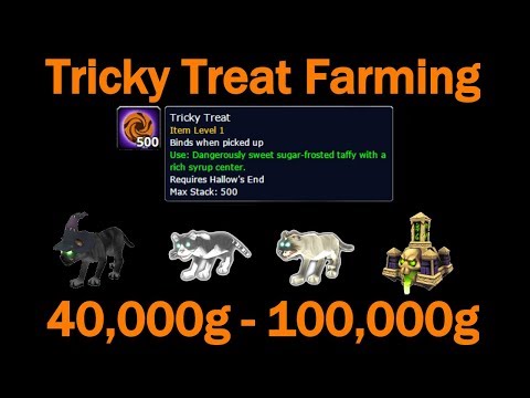 Tricky Treat Farming! 40,000g - 100,000g! 500+ Tricky Treats!