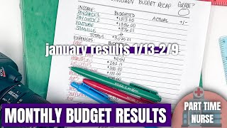 JANUARY LOW INCOME BUDGET RESULTS: Monthly Budget Recap | January Budget With Me | KeAmber Vaughn