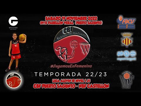 Videohighlights Alevín Graugo CBF Puerto Sagunto - Nbf Castellón (LIGA J5 22-23)