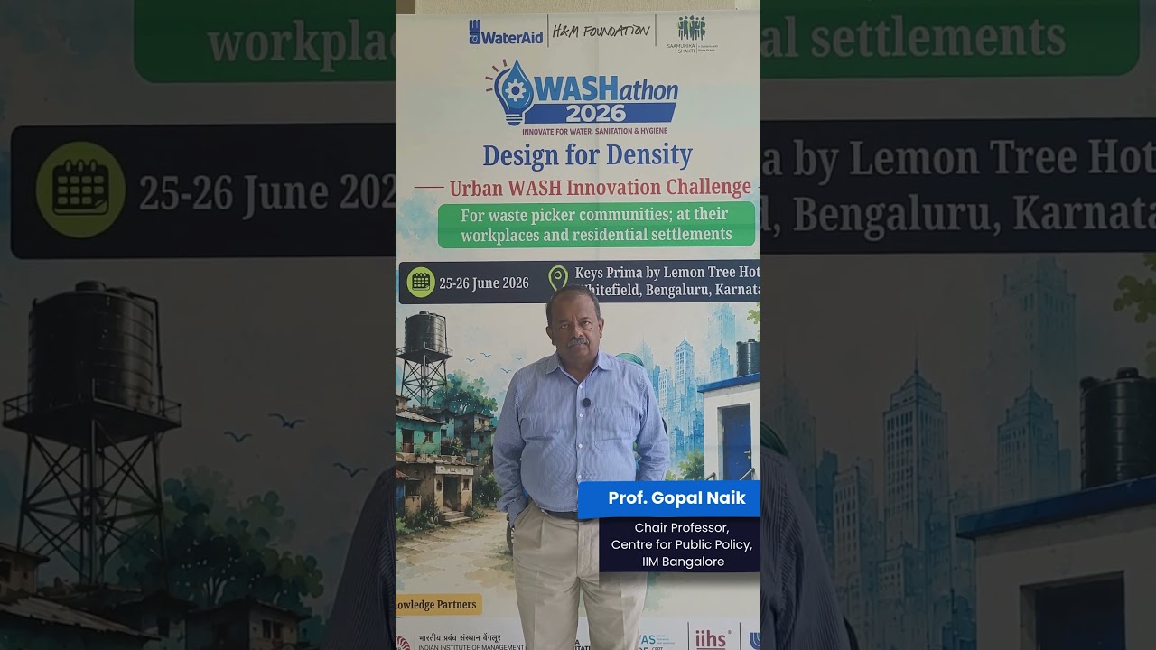 lDriving Long-Term WASH Impact Through Community Ownership | Prof. Gopal Naik