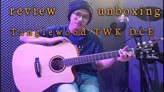 Video thumbnail for Review & Unboxing || Gitar Akustik Top Solid Tanglewood TWK DCE by Kamal fikri 93