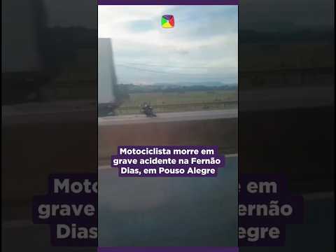 Motociclista morre em grave acidente na Fernão Dias, em Pouso Alegre (MG)