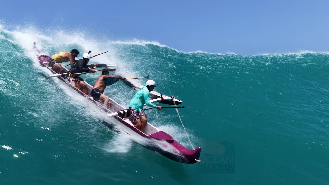 Caught inside massive South Swell after Canoe Surfing a beauty!