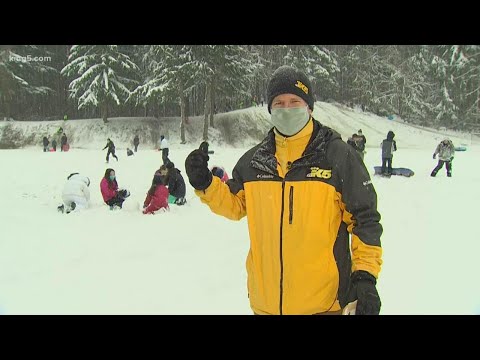 Several inches of snow blanket south Sound with more snow on the way Friday night