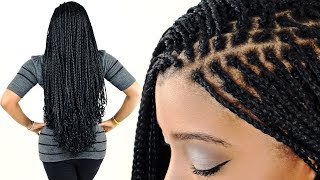 How To: MICRO BRAIDS For Beginners! (Step By Step)