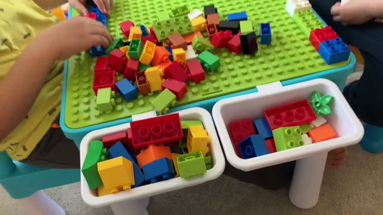 Building Blocks Toy 5 in 1 Multi Activity Set Review Burgkidz Building Blocks Table Review
