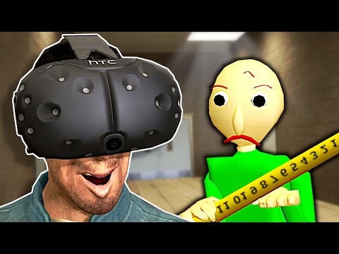 ESCAPING BALDI'S BASICS IN VR! - Garry's Mod Vr Mod