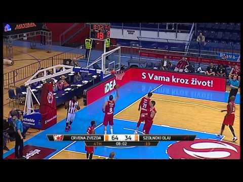 Not in my house block by Maik Zirbes (Crvena zvezda Telekom - Szolnoki Olaj, 1.2.2015)