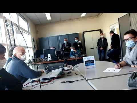 trafic radioamateur via ISS depuis le lycée Jean Moulin avec F8KOH