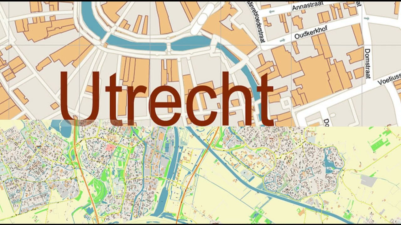 Utrecht Netherlands Map Vector gvl17b ai 10 ai pdf