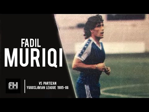 Fadil Muriqi ● Goal and Skills ● Pristina 1-0 Partizan ●  Yugoslavian League 1985-86