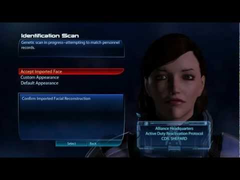Jenn Mass Effect 3 HD 01 - Tweaking Shepard, Introduction with Kaidan - Earth A