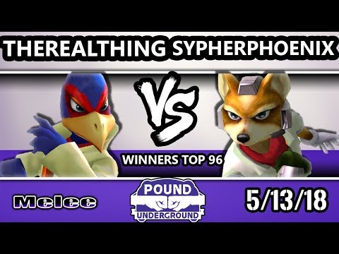 Pound Underground - TheRealThing (Falco) Vs. SypherPhoenix (Fox) Smash Melee Winners Top 96