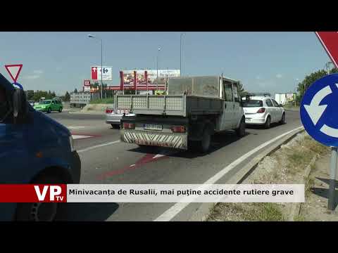 Minivacanța de Rusalii, mai puţine accidente rutiere grave