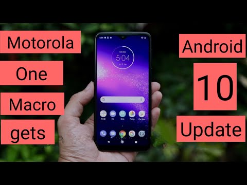 Motorola One Macro Stable Android 10 Update Rolling Out in India