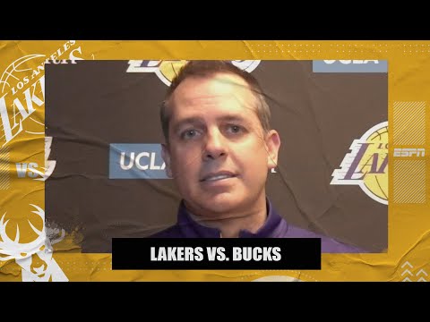 弗蘭克-沃格爾賽後採訪｜湖人VS雄鹿｜NBA在ESPN上的報道。 (Frank Vogel postgame interview | Lakers vs. Bucks | NBA on ESPN)