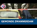Gewonde vrouw bij tankstation in Zwammerdam