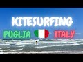 Kitesurfing Italy South Italy Puglia Region Adriatic Sea Next To Monopoli