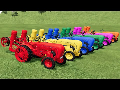 Work with Colors - Seeding Work with Mini Tractors & Special Planter Machine 🚜 Farming Simulator 22