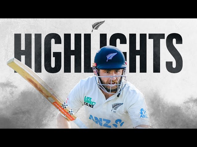 Williamson Hits Half Century! | Highlights + Interviews | New Zealand v West Indies | 1st Test Day 1