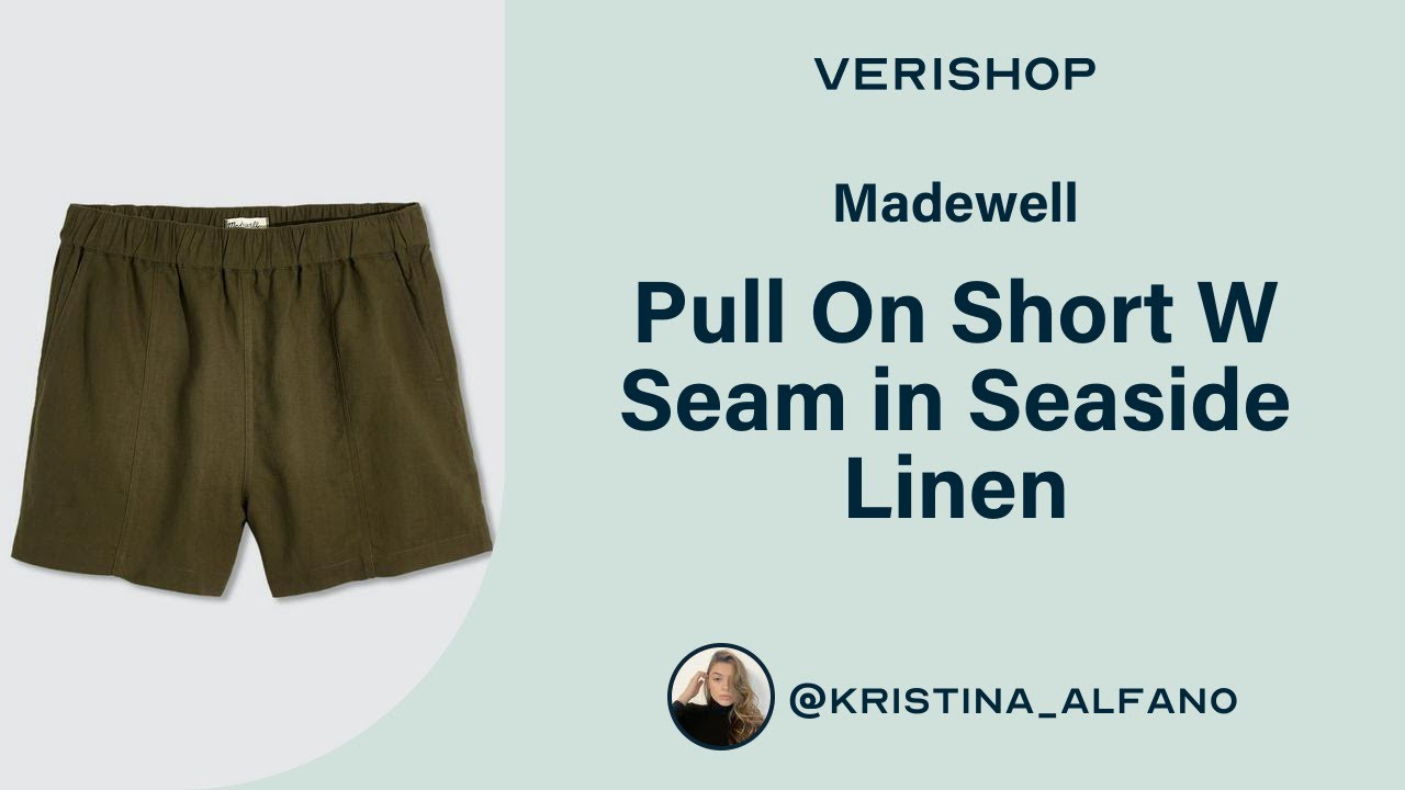 Madewell Pull On Short W Seam in Seaside Linen Review