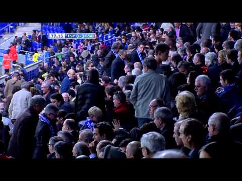 La Liga | Gol de Manuel (0-3) en el RCD Espanyol - Osasuna | 10-11-2012 | J11