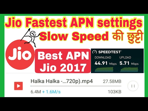 Jio 4G APN for faster Speed 2017 | How to increase Jio Speed 10 times