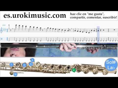 Tutorial de Flauta The Chainsmokers ft. Halsey - Closer Clases Notas Parte#1 um-927