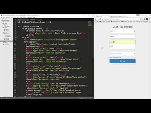 Full Stack Course Project 1 Passport App Form Validation and User Register Part 3
