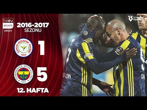 Çaykur Rizespor (1-5) Fenerbahçe | MAÇ ÖZETİ | 12. Hafta - 2016/2017