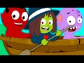 Row Row Row Your Boat Scary Songs For KIds Nursery Rhymes