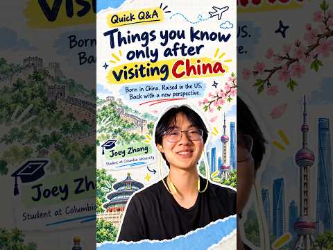 Quick Q&A｜Things you know only after visiting China